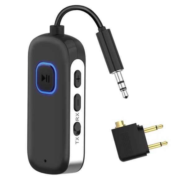 Bluetooth-mottaker med 3,5 mm Aux-lydkontakt, C49 med gullbelagt adapterplugg