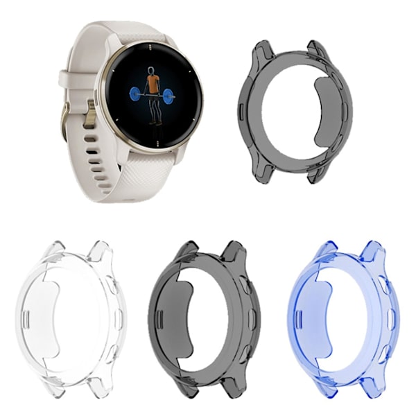 För Venu 2 Plus 43 mm stötfångare för case Vattentätt Ultratunt tvättbart skydd