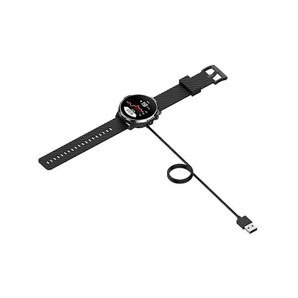 Sort opladningsbase magnetisk oplader dock kabel strømadapter passer til 7