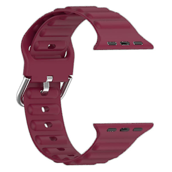 Håndleddsremmer for Apple Watch Ultra 49mm/SE/SE (2022) 44mm/Series 8/7 45mm/6/5/4 44mm/3/2/1 42mm Bølge Wine red, Wine Red F Apple Watch Ultra 49mm