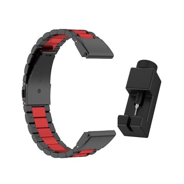 Svettsäker armband för Fenix ​​7/S/X 20mm/22mm/26mm antikorrosionsbälte Black red FENIX 7S 20mm