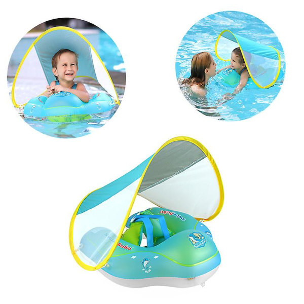Baby Ring Float Uppblåsbar Nyfödd Baby Midja Float Liggande Simring Pool Leksaker Simring Leksak L