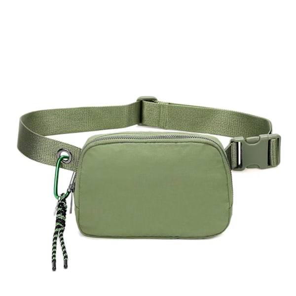 Unisex Mini Vyölaukku Säädettävllä Hihnalla Pieni Vyölaukku Treeniin, Juoksuun, Matkustamiseen, Vaellukseen, Vihreä