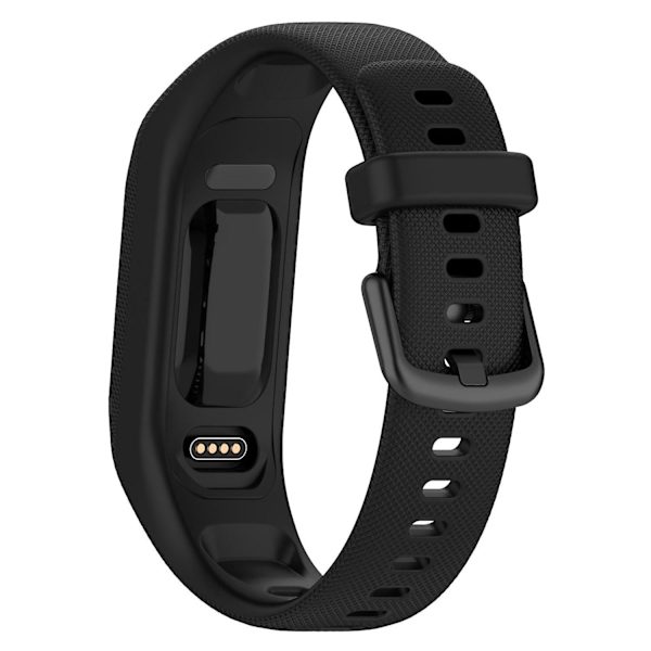 Antiskrapa silikonklockarmband med fodralsskydd för Garmin Vivosmart 5 Black, Black A Garmin Vivosmart 5