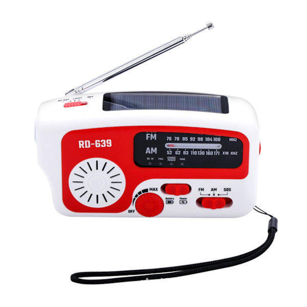 Radio, USB-ladekabel, bruksanvisning