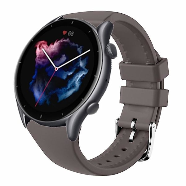22mm silikonihihna Huami Amazfit Gtr 4/gtr 3/gtr 3 Pro / Huawei Watch Gt 3 42/46mm Dark Grey