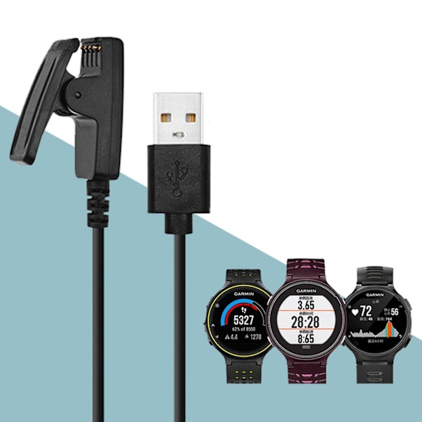 Forerunner 235 USB-klipsoplader, ladestation, datakabel, hurtigopladningsdock