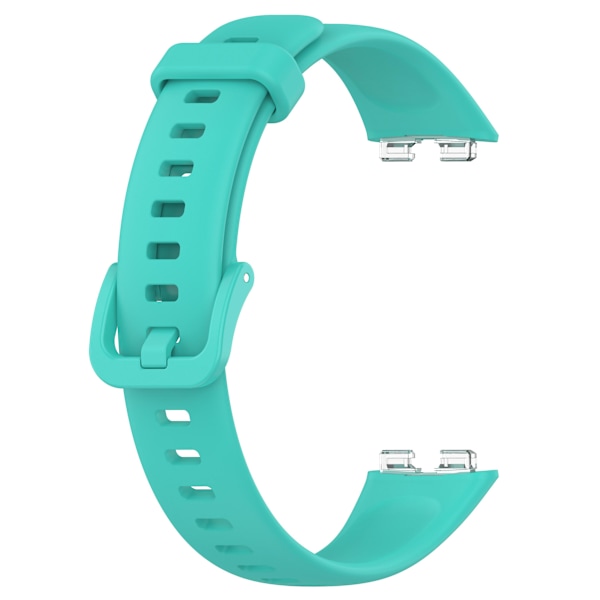 Reservedeler Watch Band 24mm PU Leather Watch Strap For Huawei Band 8 Teal Green