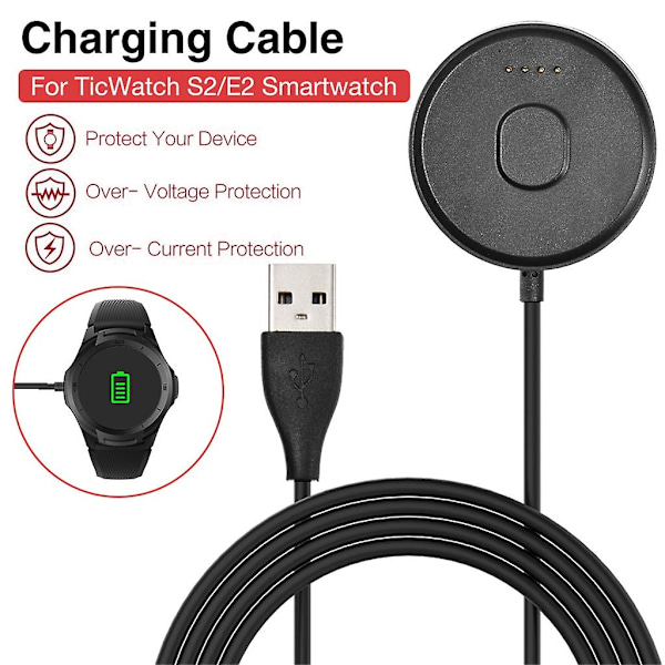 Usb-laderbase Smart Watch Lader- Dock Laderbase for Ticwatch E2/s2