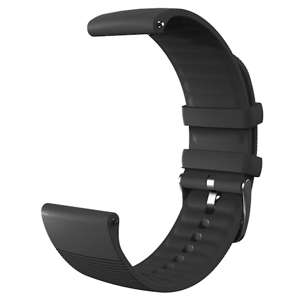 Solidfarget håndleddsbånd Justerbar silikonklokkestropp for Huami Amazfit Gts3 Black