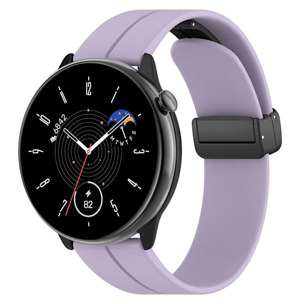 Fold Clasp Silikone Rem til Amazfit GTR Mini Light Purple