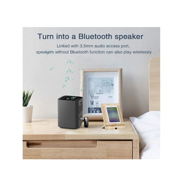 Bluetooth Audio Receiver System Trådløs Bluetooth Adapter 3.5mm Aux RCA Kabel Trådløs Audio Receiver (Sort)