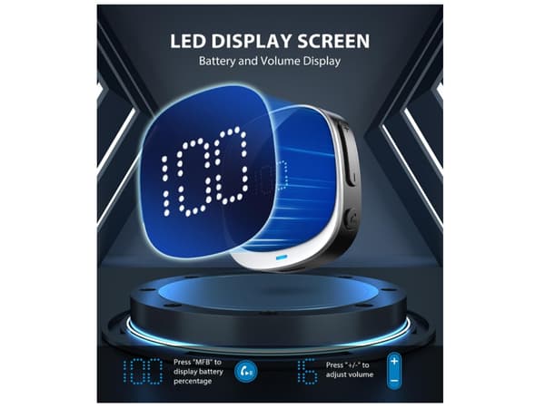 USB Biloplader USB C Med LED Voltmeter Hurtig Opladning