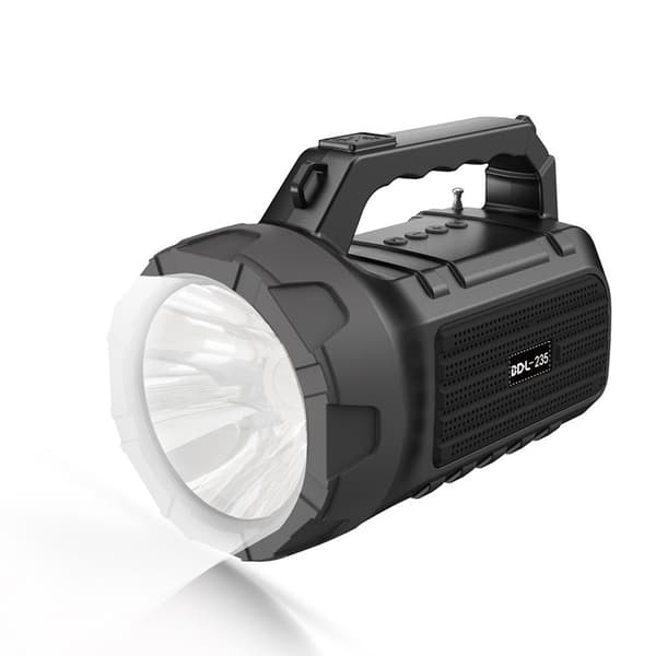 Bluetooth-højttaler Bdl-235 Solar, udendørs FM-radio understøtter TF/U-disk/Aux (sort)