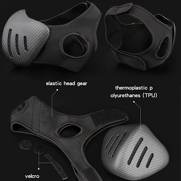 Cyklist Halv Ansigt Metal Mesh Beskyttelsesmasker (Sort)