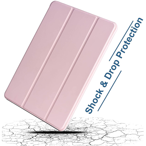 Ipad Air 4 case 10,9 tuumaa kynätelineellä, automaattinen herätys/nukkuminen pink