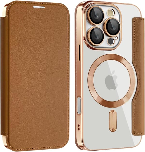 Deksler til iPhone 16 Pro kompatibel med Magsafe (brun)