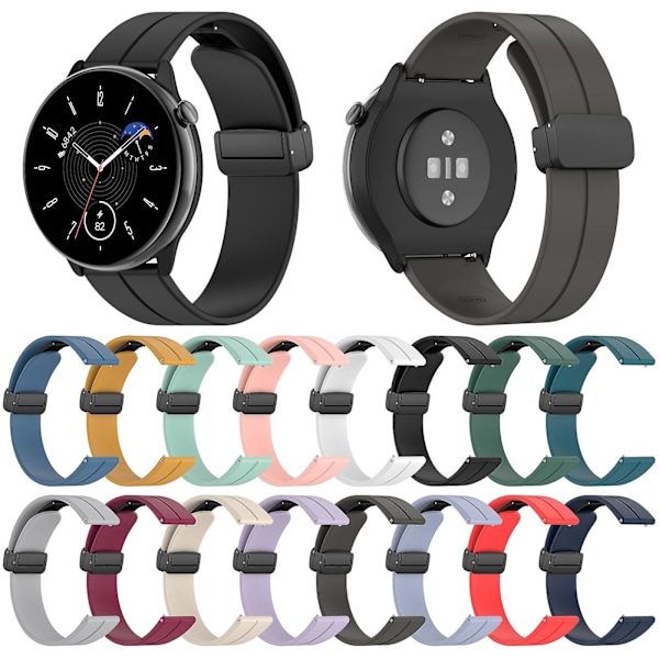 Fold Clasp Silikone Rem Til Amazfit GTR Mini Light Blue