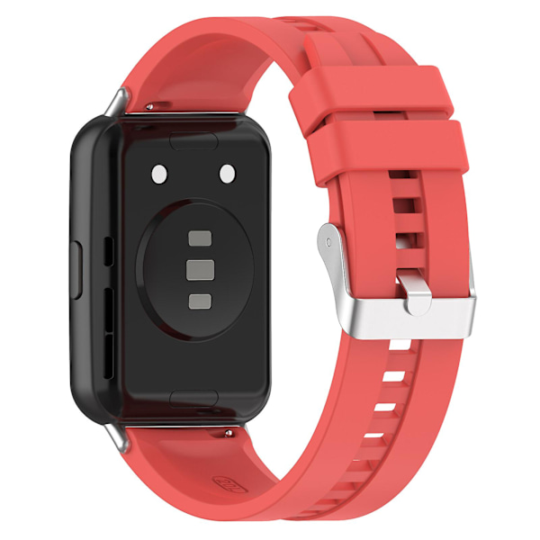 Snabbkopplad klockarmband i silikon för Huawei Watch Fit 2, 20 mm, sportklockarmband med spänne Red