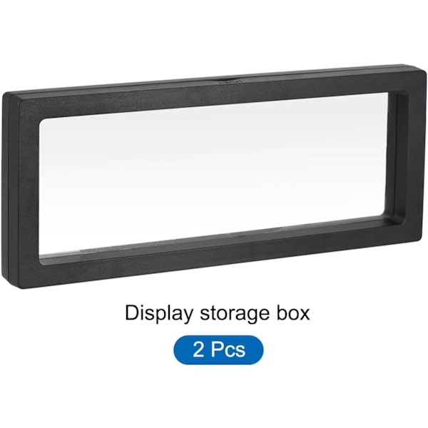 Kelluva kehys -vitriini 3D-laatikko black