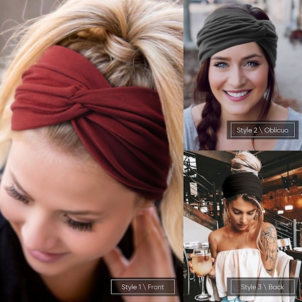 Hårband, bohemiska elastiska (4 stycken i: 4#)
