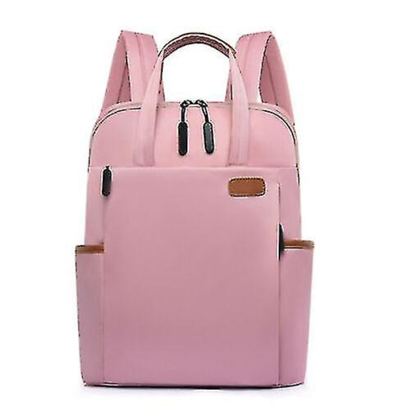 Ryggsäck för kvinnor, stöldskyddad, reseryggsäck, axelväska, laptopväska för män Pink