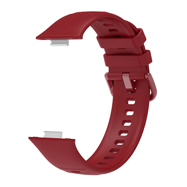 Justerbart silikonarmband för Huawei Watch Fit 3 Wine Red