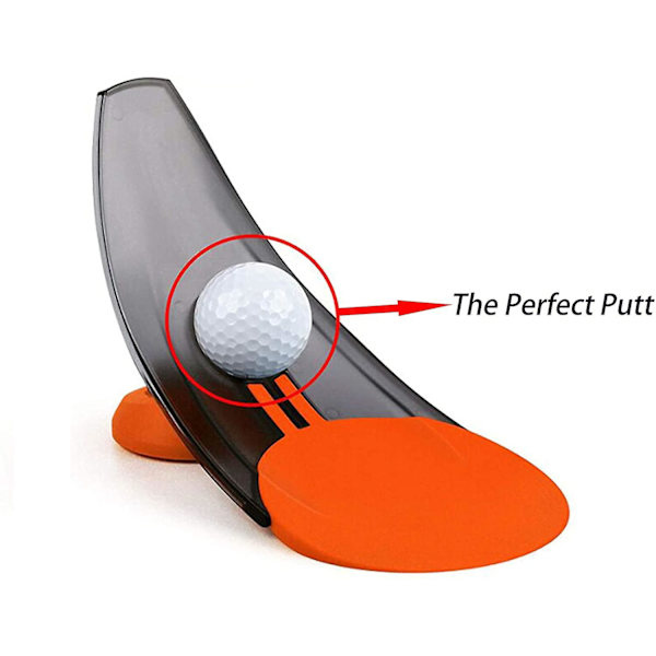 Golf Pressure Putt Trainer Bärbar Putting Träningshjälpmedel för golfträning Orange