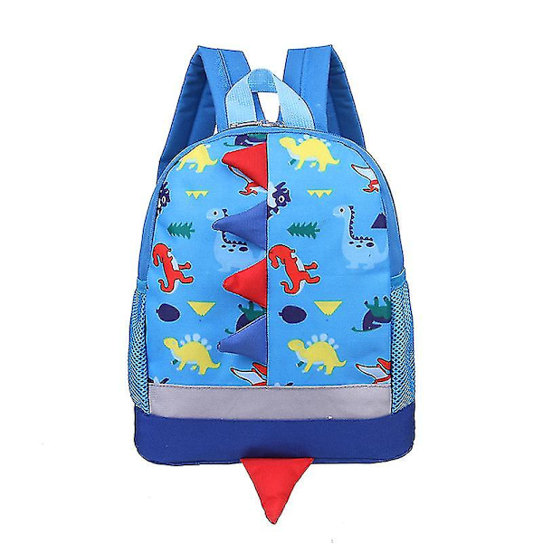 Barnens skolväska Kindergarten Dinosaurie 3-7 år gammal babyryggsäck Student skolväska Sky blue