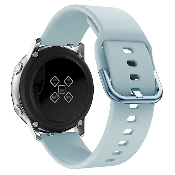 Samsung Galaxy Watch 5 40mm/44mm/Watch 5 Pro 45mm/Watch4 40mm/44mm/Watch4 Classic 42mm:lle neliön muotoinen solkisuunnittelu silikoniranneke Baby Blue