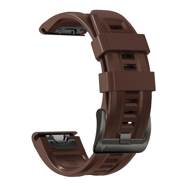 22 mm silikonstropp for Garmin Approach S60 Brown
