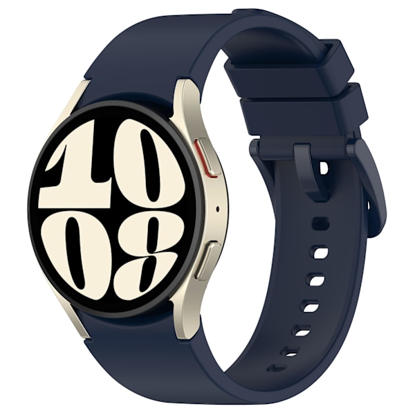 20mm silikonihihna Samsung Galaxy Watch6 40mm/44mm/watch6 Classic 43mm/47mm - Värikäs solki Midnight Blue