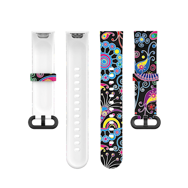Mønstret silikon klokkearmbånd justerbar smartklokke stropp for Xiaomi Redmi Watch/Mi Watch Lite Multicolor C Other Xiaomi Models