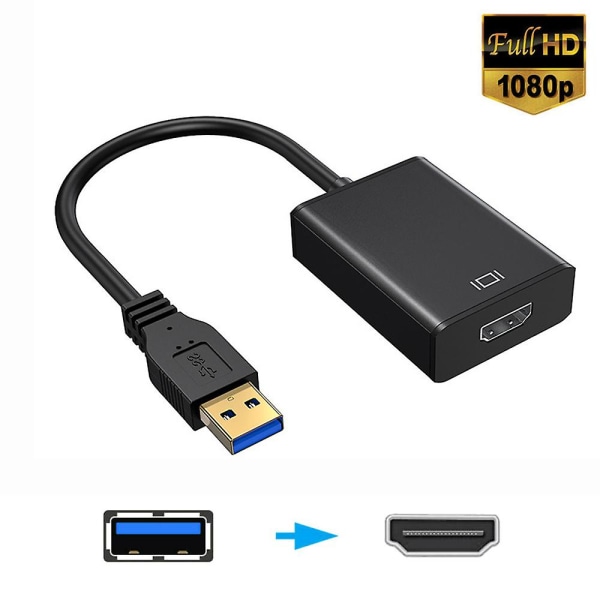 Hd 1080p Hdmi till USB 3.0 Videokabel Adapter Converter