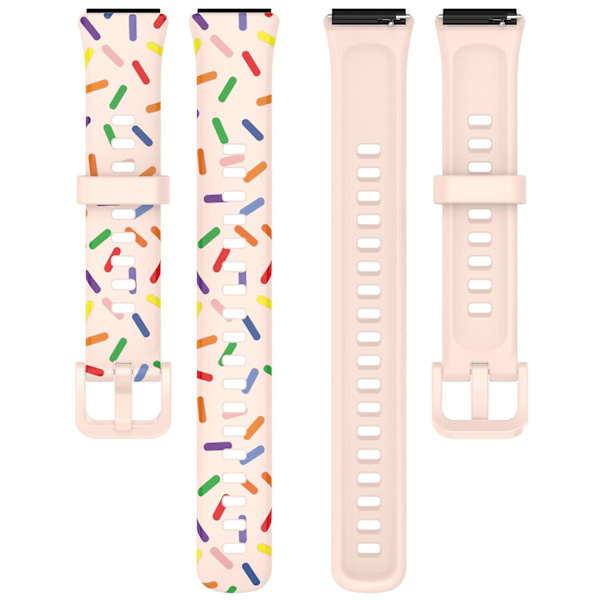 Huawei Band 7:lle suunniteltu rannekoru, vaihdettava silikoniranneke Light pink, Light Pink D Huawei Band 7