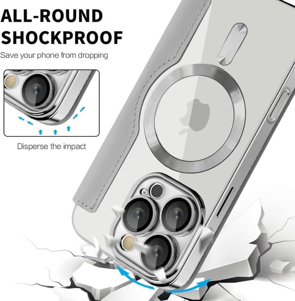 Deksler til iPhone 16 Pro kompatibel med Magsafe (grå)