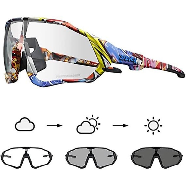 Pyöräilylasit Miesten Photochromic Aurinkolasit Naiset Mtb Maastopyörä Polkupyörä color 1