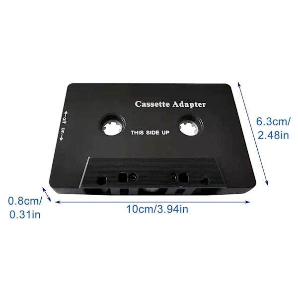Konverter bil svartelefon kassettadapter USB-lading Bluetooth-kompatibel E0003