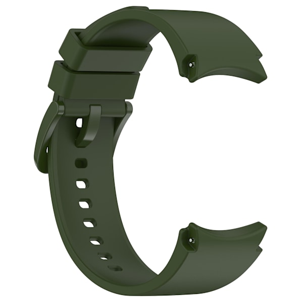 20mm Silikonarmbånd til Samsung Galaxy Watch6 40mm/44mm/watch6 Classic 43mm/47mm, fargerik spenne Army Green