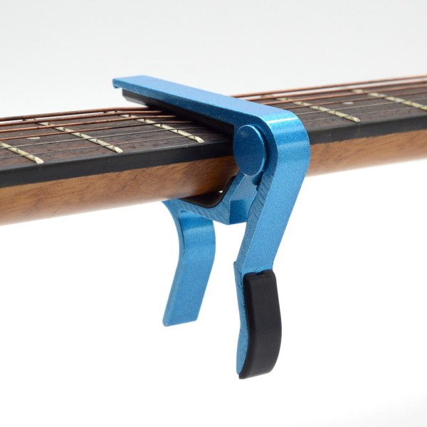 Gitar Capo for akustisk klassisk elektrisk gitar Aluminiumslegering Tuning Clamp Gitartilbehør Capotraste Guitarra blue