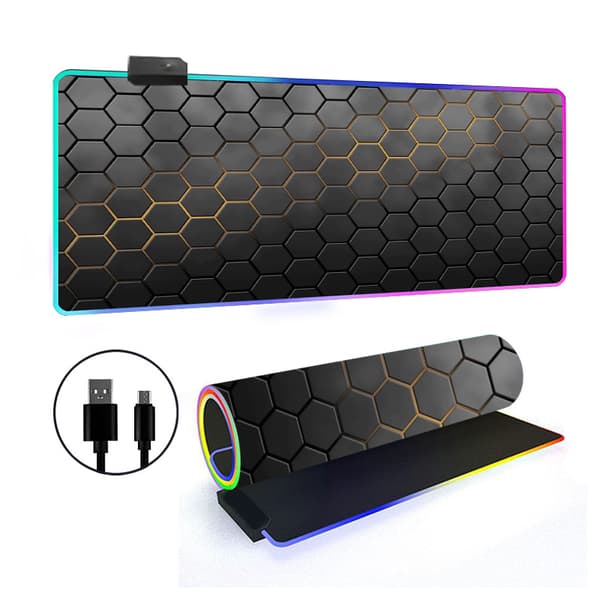 Musematte - Med Rgb 14 Lysmodus Sklisikker Base (Stil 21, 300*700*3Mm)