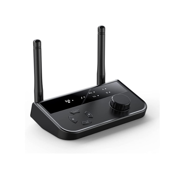 Bluetooth Transmitter til TV, Bluetooth Audio Receiver, Understøtter 2 Hovedtelefoner, Til TV/Hovedtelefoner/Stereo,