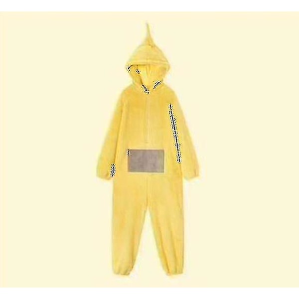 Unisex Teletubbies Kostymer Disi Onesies Lala Cosplay Pyjamas Voksen Pyjamas Yellow XL