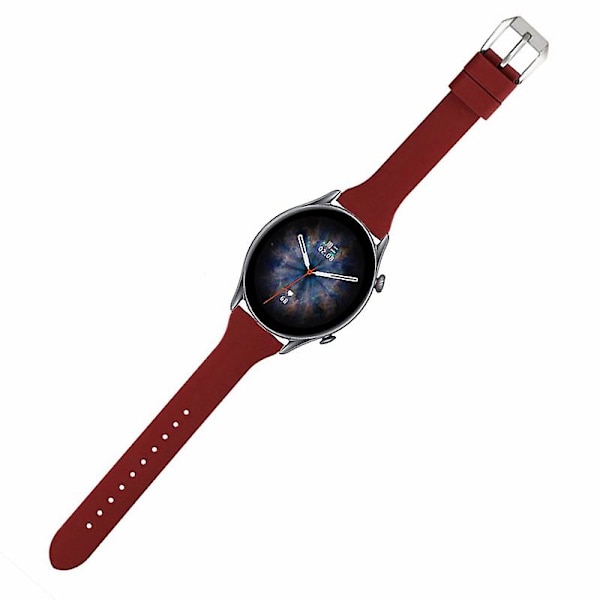 22mm Silikonklockarmband för Huami Amazfti Gtr 4/gtr 3/gtr 3 Pro / Huawei Watch Gt 3 42/46mm Wine Red