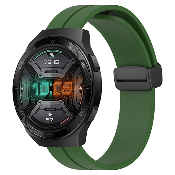 Silikoniranneke Huawei Watch GT 2E -kellolle Army Green