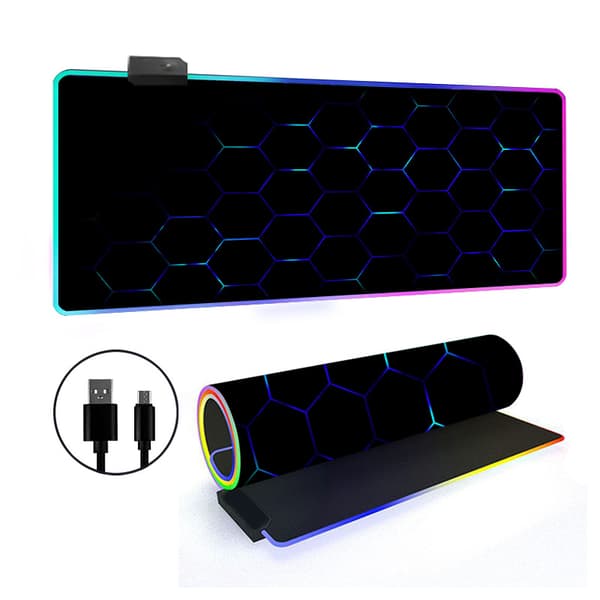 Musematte - Med Rgb 14 Lysmodus Sklisikker Base (Stil 19, 400*800*4Mm)