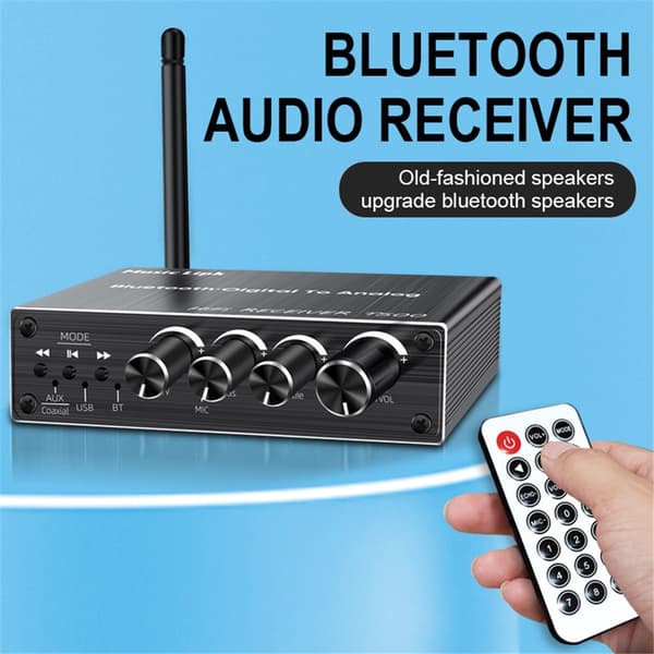 Bluetooth-mottaker U-Disk Mic-forsterker, Bluetooth 5.3 lydadapter