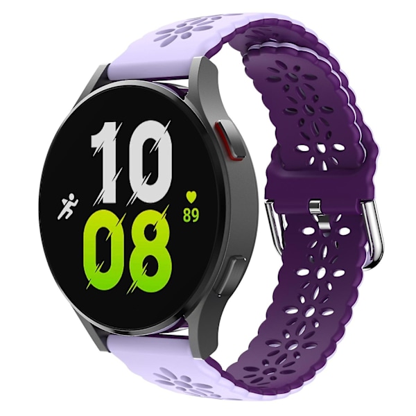Til Garmin Vivomove 3S/Samsung Gear Sport /Huawei Watch GT 2 42mm Silikone Urrem 20mm Blomster Hol Multicolor C Garmin Vivomove 3S