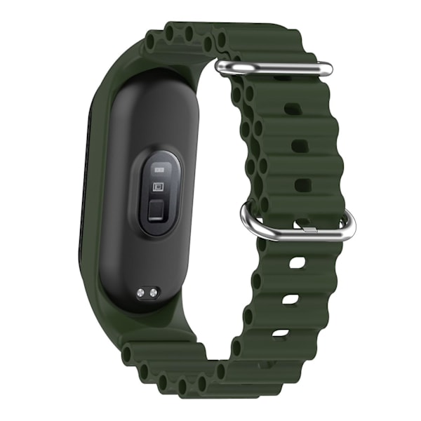 Mjukt silikonarmband med klockfodral till Xiaomi Mi Band 3/4/5/6/7 Green, Green A Xiaomi Mi Band 3