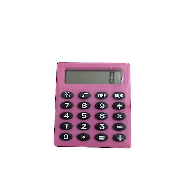 Mini bærbare multifunktions farverige elevregnemaskiner pink
